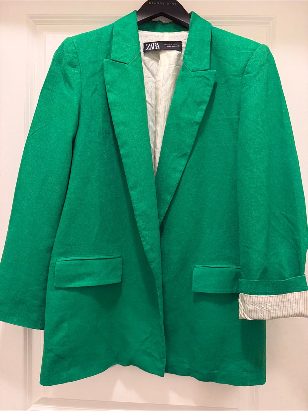 Zara Bright Green Women's Tailored Blazer